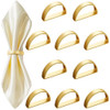 10 Pcs Stainless Steel Napkin Rings Metal Napkin Ring Holders Easter Modern Serviette Buckles Metallic Adornment for Spring Table Kitchen Dinner Part