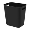 UUJOLY Plastic Small Trash Can Wastebasket, Garbage Container Basket for Bathrooms, Laundry Room, Kitchens, Offices, Kids Rooms, Dorms, 3.5 Gallon, B