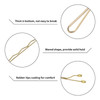 Vaincre Blonde Bobby Pin for Buns, 150 Count Hair Pins Bulk with Storage Case, Pain-Free Hair Clips for Women and Girls (Blonde, 2 inch)