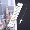 Christian Valentines Day Gifts Bulk for Women, Baptism Gifts Bookmark Bulk, Christian Baptism Bookmark for Teens Girls, First Communion Confirmation