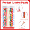 Tenceur 120 Pcs Scented Bookmarks and Smelly Pencils with Cute Toppers Christmas Fun Scratch and Sniff Bookmarks Bulk Xmas Tree Santa Elk Assorted Sc