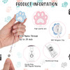 Resurhang 20 Sets Cute Dog Paw Retractable Badge Reels Funny Thank You Pens Card for Doctor Nurse Vet Tech Lab Coworker