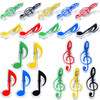 Gersoniel 20 Pack Teacher Gifts Music Note Paper Clip Treble Clef Paper Clips Valentine Funny Music Teacher Gifts Plastic Book Page Sheet Holder for