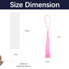 45 Pcs Sublimation Bookmark?5.9"X1.5" X0.65mm Sublimation Bookmark Blank Aluminum Metal Bookmarks Bulk DIY Bookmarks with Hole and Colorful Tassels f