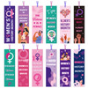 Breast Cancer Awareness Bookmarks Gifts - Wxiben 120 Pcs Pink Ribbon Bookmarks Hope Heart Inspirational Book Marks Markers Page Clip for Women Girls