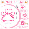 Sabary 50 Pcs Paw Paper Clips Mini Cute Dog Shape Paper Clips Dog Lover Gifts Cat Paw Clips Fun Paperclips Animal Bookmark for Work School Kids Stude