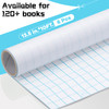 Tenceur 6 Rolls 13.5" x 10' Book Cover with 1 Plastic Scraper Clear Book Protector with Plastic Scraper Tool Transparent Self Adhesive Bookcover for