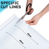 Tenceur 6 Rolls 13.5" x 10' Book Cover with 1 Plastic Scraper Clear Book Protector with Plastic Scraper Tool Transparent Self Adhesive Bookcover for