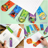 JSRQT 30Pcs Paper Bookmarks Ruler for Kids, 10 Style Sports Them Ball Shaped Book Marks Page Clips, Assorted Paper Bookmarks Set, Creative Bookmarks