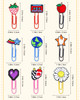 YETOOME 15 Pcs Cute Bookmark Paper Clips Cartoon Silicone Bookmarks with Colorful Paperclips for Kids School Teacher Office Supply Student Stationery