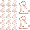 25Pcs Dog Shaped Paper Clips Cute Animal Bookmarks Animal Shaped Cute Paperclip for Office School Supplies Bookmark Office School Party Notebook, Boo