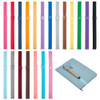 PH PandaHall 20pcs Notebook Elastic Strap Elastic Bookmarks Strap 15mm Wide Planner Bookmarks Straps 20 Colors Elastics Book Straps with Pen Holder L