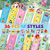 MWOOT 36 Pieces Cute Bookmarks,Double-Side Printing Paper Page Markers,Funny Bookmarks Bulk,Summer Hawaii Bookmark Card Page Clips,Back to School Sup