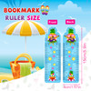 MWOOT 36 Pieces Cute Bookmarks,Double-Side Printing Paper Page Markers,Funny Bookmarks Bulk,Summer Hawaii Bookmark Card Page Clips,Back to School Sup