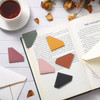 AmazingSpark 36 Pcs Leather Corner Bookmarks Diamond Shape Handmade Reading Gifts for Women Book Lovers Teachers Students School Office Home Supplies