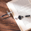 Berirexrion Fourth Wing Sword Bookmark- Fantasy Dragon Book Marks Gift Reading Men Boys Cool Unique Funny Vintage Metal Crystal Page Marker Kids Frie