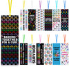 Yaomiao 120 Pcs Cancer Awareness Laminated Bookmarks Bulk Colorful Ribbon Bookmarks All Cancer Awareness Book Markers for Charity Fundraiser Support