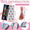 Yaomiao 120 Pcs Cancer Awareness Laminated Bookmarks Bulk Colorful Ribbon Bookmarks All Cancer Awareness Book Markers for Charity Fundraiser Support