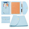 Notebook Fusion Cover, Blue Business Notebook Organizer, Refillable Notebook Case, Leather Notebook Cover A5, Office Organization