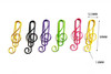 DDRAUY Musical Note Paper Clips, 200 Pack, 6 Colors, Metal, Novelty