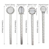 Honbay 8PCS Metal Bookmark Ruler Book Page Marker Retro Ruler Bookmark Pendant Tray Kit for School Office Supplies and Book Gifts Making (4 Styles, 2