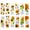 12 Pieces Sunflower Magnetic Bookmarks Inspirational Magnetic Bookmarks Magnet Page Markers Positive Book Marker for Students Teachers School Home Of