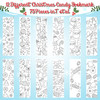 Color Your Own Bookmarks,Kids DIY Coloring Christmas Party Bookmarks Game Prize Art Craft Supplies Birthday Goodie Bag Fillers Classroom Reading Club