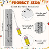 Skyygemm Teacher Gifts Metal Bookmarks with Pencil Pendent Thank You Card Appreciation Gift from Students 2025 Preschool Teacher Retirement Christmas