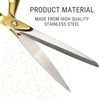 11 Inch Gold Scissors for Grand Opening  Heavy Duty Gold Ribbon Cutting Scissors for Special Events Inaugurations Ceremonies Sharp Stainless Steel S