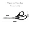 LIVINGO 10.5 Bent Fabric Scissors, Stainless Steel Heavy Duty Sharp Sewing Shears for Tailor Sewing Crafting Cutting Cloth, Leather, Paper