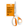 Fiskars RazorEdge Fabric Scissors, Heavy Duty Fabric Shears, Ultra-Sharp Stainless Steel Blades & SoftGrip Ergonomic Handle, 8, White/Orange