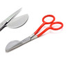 Duckbill Red Scissors 6" Stainless Steel Carpet Nipping Repair Knife by G.S Online Store