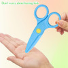 2Pcs All Plastic Scissors, Safety Scissors, Craft Shears for Kids, Toddlers, DIY Craft Projects, Preschool Training Shears Back to School Essentials,
