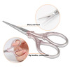 Hisuper Small Thread Scissors 3.6Inch Stainless Steel Classic Scissors with Leather Cover Sewing Scissor DIY Tools Small Shear for Needlework DIY Cra