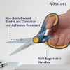 Westcott ?17597 8-Inch Non-Stick Titanium Scissors For Office and Home, Blue/Gray, 6 Pack
