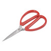 uxcell 6 Inch Stainless Steel Scissor for Office Home Cutting, Straight Red Handle