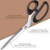 10-Inch All-Purpose Sharp Fabric Scissors - Heavy-Duty Stainless Steel Professional Shears for Cutting Clothes, Leather - Ideal for Tailor, Home, Off