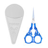 Embroidery&Knitting Scissors Sharp Tip Stainless Steel Scissors for Cross Stitch Cutting Embroidery Sewing Handcraft Craft Art Work DIY Tool (Blue)