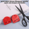 2pcs Scissor Sharpener Tool, Handheld Small Sharpening Scissors Tool Fabric Hair Scissors Sharpener Scissors Sharpening Accessories for Repair Quickl