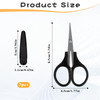 3Pcs Small Craft Scissors Sharpest Precise Stainless Steel Cutting Scissor All Purpose Craft Scissors with Protective Cover for Paper Cutting Sewing