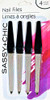 Nail Files Sassy + Chic, 4 Pieces