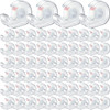 Yahenda 64 Pcs Invisible Tapes Dispensers with 32 Matte Clear Tape Refills, 0.7 x 985 Inches, Refillable Desk Tape Dispenser Bulk for Office, Home Of