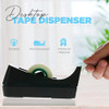 Desktop Tape Dispenser - Non-Skid Base - Weighted Tape Roll Dispenser - Perfect for Office Home School (Tape not Included) 2 Pack