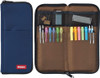 LIHITLAB LAB Slim Pen/Pencil Pouch, 0.7 × 3.9 × 8.5 Inches, Indigo (A7652-11)