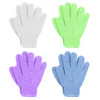 Linda Exfoliating Bath Gloves, Pack of 4