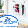 Simetufy Magnetic Pen Holder, Magnetic Dry Erase Marker Holder, magnetic pen holder for refrigerator, whiteboard , Pens, Pencils, Non-slip Acrylic Ma