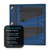iScholar iQ+ Jumbo Expandable Pencil Pouch, 3 Pockets, Dark Blue (55035-DB)
