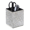BTSKY Crystal Glitter Pen Holder for Desk Shiny Pencil Pot Holder Box Bling Rhinestone Pen Pencil Cup Organizer Decorative Makeup Brushes Holder Grea