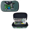 Innovative Designs Minecraft Pencil Case Set with Stickers and Gel Pens for Kids, Molded with Zip Closure