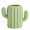 YOSCO Silicone Pen Holder Cactus Cute Pencil Holder Cup Pot for Desk for Kids Office Decor Desk Organizer Makeup brush Holder Toothbrush Holder (Gree